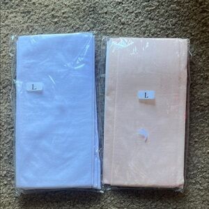 White and pink tights